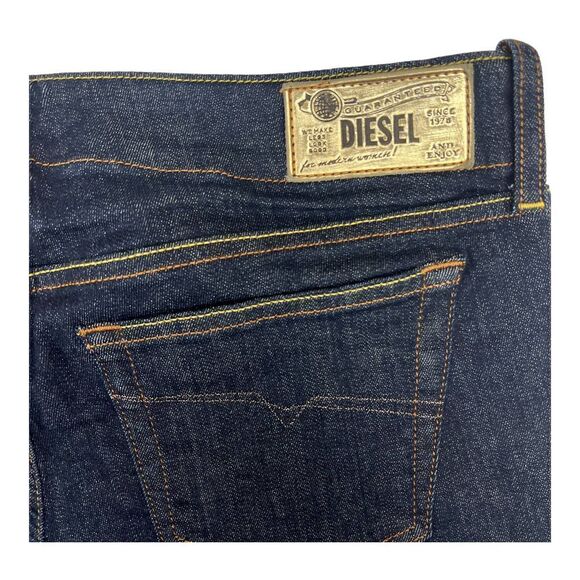 New Diesel GRUPEE Women Denim Blue Jeans Wash Stretch Super Skinny Leg US 32 /30 - Picture 9 of 14